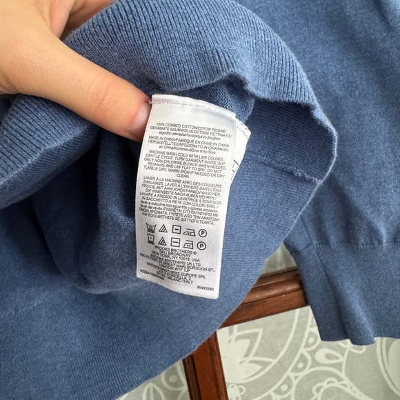 Blue Brooks Brothers Quarter Zip - Picture 4 of 6